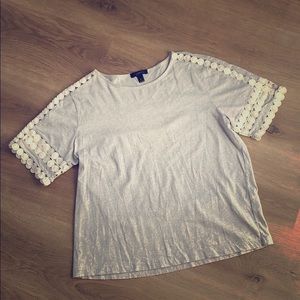 J Crew Eyelet T-Shirt